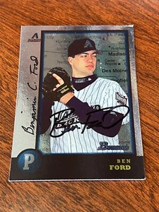 Ben Ford Signed 1998 Bowman International Card Auto Diamondbacks Autograph COA - Picture 1 of 1