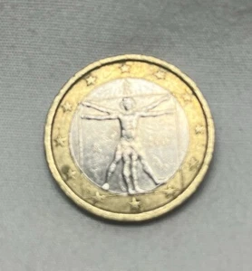Italy Coin Leonardo Da Vinci 2007 R 1 Euro Coin One - Picture 1 of 14