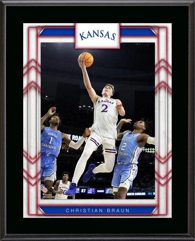 Christian Braun Kansas Jayhawks 10.5" x 13" Player Plaque Cover