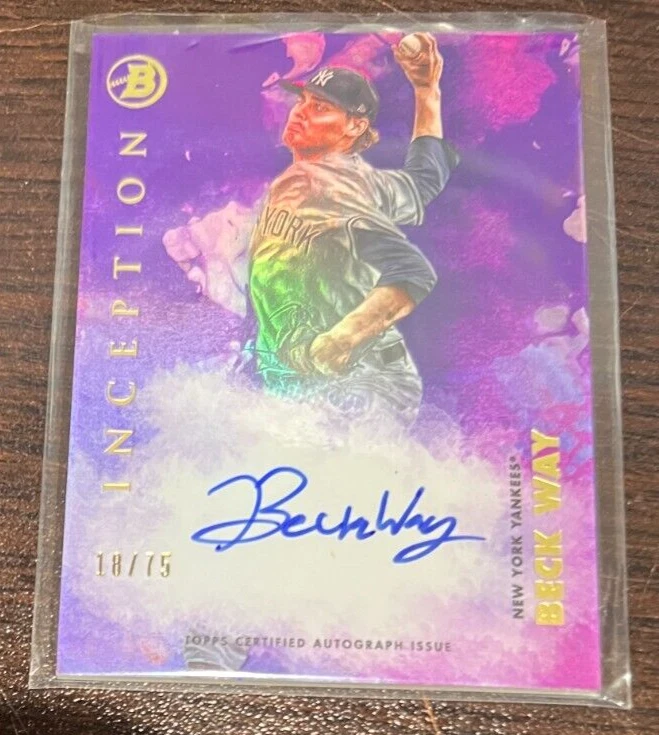 2021 BOWMAN INCEPTION "FUCHSIA" BECK WAY * AUTO * SSP 18/25 * $29.00 + FREE SnH - Image 1 of 1