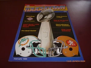 REVISTA TOUCHDOWN FEBRERO 1985 MIAMI v SAN FRANCISCO VISTA PREVIA, STEELERS, PRO BOWL - Imagen 1 de 5