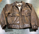 Vintage CHIA Military Leather Flight Bomber Jacket Men’s Size Small **RARE**