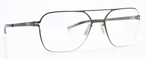 Ic! Berlin Glasses Frame Christoph p.Graphite Satin Pilot Rectangle Lightweight - Picture 1 of 7