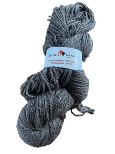 100g Alpakawolle von unseren Tieren - Gustav - grau - Picture 1 of 2