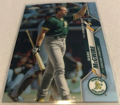 2020 Topps Chrome Update Baseball Mark McGwire Oakland Athletics 1992 HR Derby - Image 1 of 2