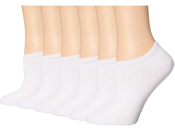 Sof Sole 252920 Mujer Comodidad No Show Paquete de 6 Calcetines Blanco Talla 5-10 Foto 1 de 2