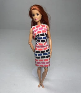 Vintage 1967 Barbie #1686 Print A'Plenty Dress Mattel Multicolor Shift - Picture 1 of 8
