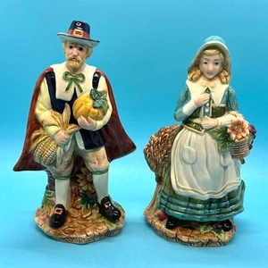 Fitz & Floyd Harvest Heritage Pilgrim Salt/Pepper Shakers – Very Nice! - Picture 1 of 9