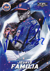 Jeurys Familia New York Mets Signed 2017 Topps Fire Baseball Card Oakland A's