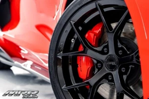 19/20'' MRR FS06 Gloss Black Staggered Concave Wheels Corvette C8 - Picture 1 of 13