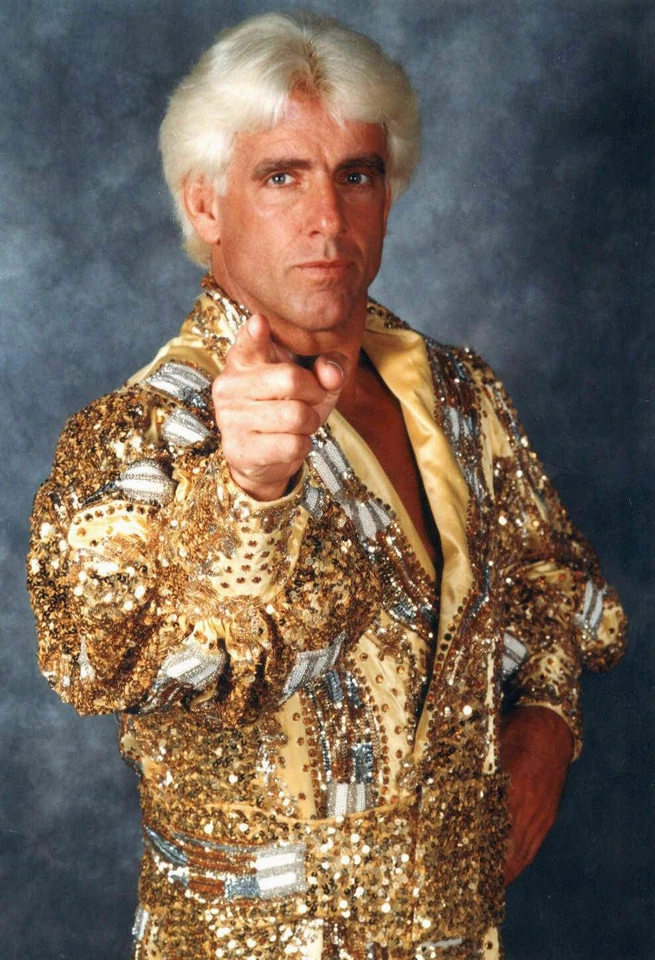 Nature Boy Ric Flair Wrestling WWE Unsigned 8x10 photo - Image 1 of 1