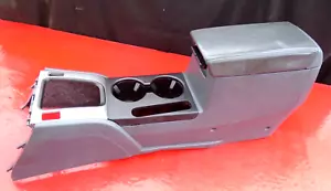 03-07 HONDA ACCORD CENTER FLOOR SHIFTER CUP HOLDER STORAGE ARMREST CONSOLE GRAY - Picture 1 of 13