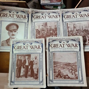 The Great War Magazine, 1919, 5 Issues, V13, parts 253, 254, 255, 256, 257 - Picture 1 of 10