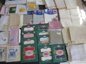 Cross stitch Embroidery Fabric Aida Linen Mono Canvas shams mixed lge lot - Picture 1 of 22