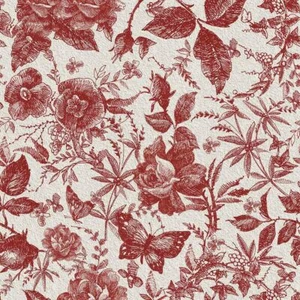 Red Classic Elegant Roses Self-adhesive Wallpaper Peel&Stick for Wardrobe Decor - Picture 1 of 12