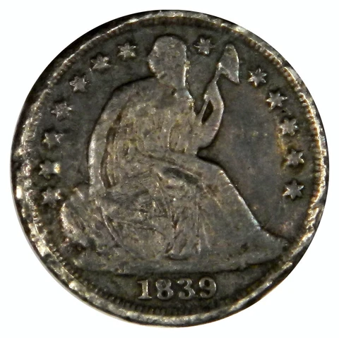 1839-O SEATED HALF DIME ~ FINE CLEAR DATE & RIMS ~ PRICED RIGHT! Cover