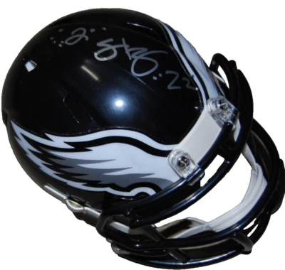 Мини-футбольный шлем с автографом DUCE STALEY (PHILADELPHIA EAGLES) BECKETT BR63129 - Изображение 1 из 2