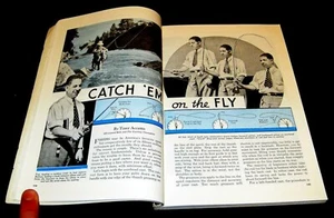 FLY-CASTING 1939 PICTORIAL CHAMPION CASTER TONY ACCETTA + ESCA PESCA CATTURA 'EM - Foto 1 di 1