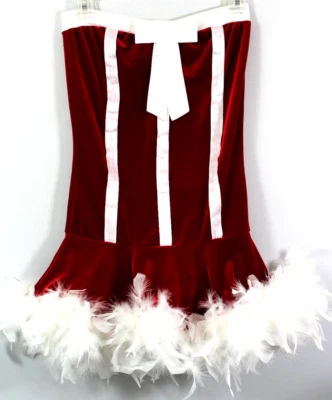 ROMA Sweet Santa Costume Six M/L Includes Hat, Petticoat & Stockings, Runs Small - Image 1 of 4