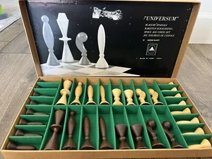 ✔️Set scacchi vintage 1958 ANRI Universum Space Age Atomic Arthur Elliott - Foto 1 di 21