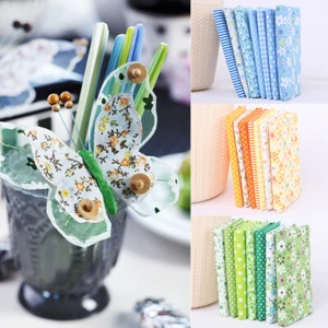 7pcs Sewing Cotton Fabric Bundles Squares Quilting Patchwork Remnants Scraps - Picture 1 of 21