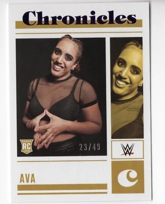 Ava 2023 Panini Chronicles WWE NXT Rookie Card #77 Purple /49 - Image 1 of 2