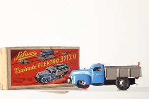 Schuco Varianto Elektroauto 3112  LKW  blau Made US Zone Germany  (135758) - Picture 1 of 6