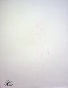 KARL ALTSTAETTER Signed Hand Drawn Comic Book Character Layout Art 8.5 x 11 - Picture 1 of 2