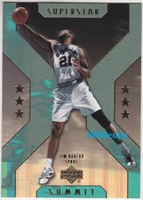 2001-02 UPPER DECK SUPERSTAR SUMMIT: TIM DUNCAN #SS6 SPURS 3 TIMES FINALS MVP