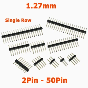 1.27mm Single Row Male Pin Header Connector 1X2/3/4/5/6/7/8/9/10/12/13P - 40Pin - Picture 1 of 4