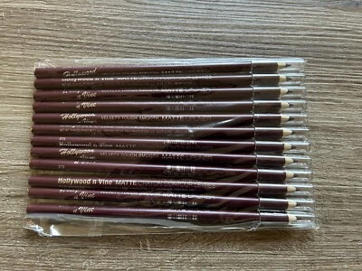 Lote de 12 delineadores de labios mate liso tacto aterciopelado Hollywood N Vine vintage #272 nuevos Foto 1 de 4
