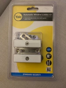 Yale Locks P118 Automatic Window Locks x2 in WHITE Finish - Rrp 29.99 - Picture 1 of 8