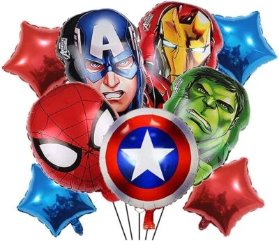 9PCS Avengers Foil Balloon Set Party Supplies Kids Children Birthday Decoration - image 1 of 2