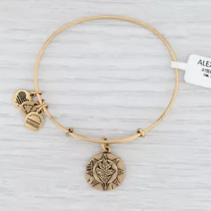 Neu ALEX AND ANI Eiche Blume Armreif Bettelarmband Rafaelian Gold Erweiterbar - Bild 1 von 5