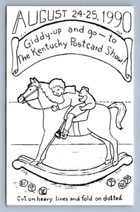 Postcard Vtg Advertising Postcard Show 1990 Kentucky Giddy Up And Go - Picture 1 of 2
