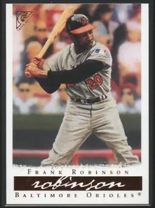 Frank Robinson 2003 Topps Gallery HOF #63 (Wood) Baltimore Orioles Hall of Fame - Picture 1 of 2