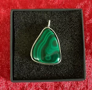 Malachit Anhänger 925 Sterling Silber - Bild 1 von 3