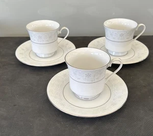 3 Crown Ming Cups And Saucers, Jian Shiang, Fine China. - Picture 1 of 14