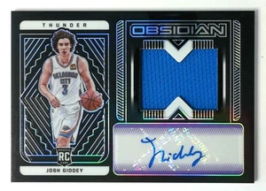 2021-22 Panini Obsidian Purple Rookie Patch Auto #240 Josh Giddey Thunder /49 - Picture 1 of 3
