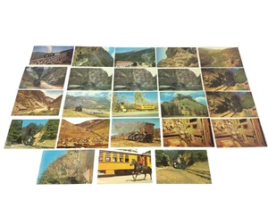 Mixed Lot of 22 Un-posted Durango Silverton Colorado Train RPPC Postcards - Picture 1 of 12