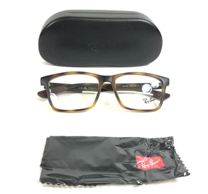Ray-Ban Eyeglasses Frames RB7025 8282 Tortoise Rectangle Full Rim 57-17-150 - Picture 1 of 12