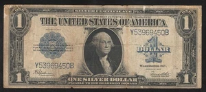 1923 $1 SILVER CERTIFICATE HORSEBLANKET LARGE SIZE NOTE Fr 237 - Picture 1 of 2