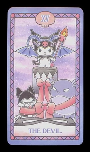 Carta única del Tarot Kuromi de The Devil Luna - Imagen 1 de 2