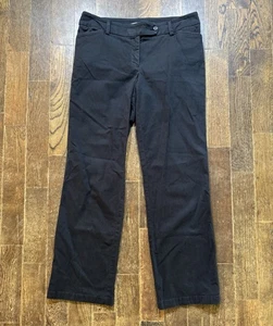 Jones New York Sport Stretch schwarz Hose Größe 12 (W36xL30) mittlerer Bund gerades Bein - Bild 1 von 8