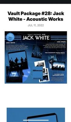 Jack White - Acoustic Third Man Vault #28 Complete Set 2xLP/DVD/Boxset Unopened  Foto 1 de 4
