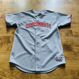Majestic Cincinnati Reds Authentic MLB Baseball Jersey Y XL Stitched Votto 19 - Picture 1 of 8