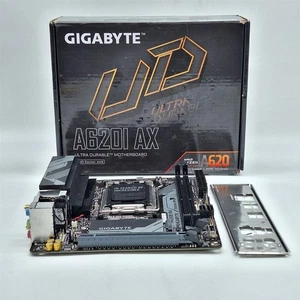 GIGABYTE A620I AX (AM5/ LGA 1718/ AMD/ A620/ Mini-ITX/ DDR5) -NOT WORKING- - Zdjęcie 1 z 8