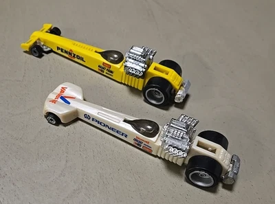 LOT OF 2 VINTAGE (1989) DIECAST DRAGSTER CARS, PENNZOIL & VALVOLINE, (#20) - Image 1 of 4