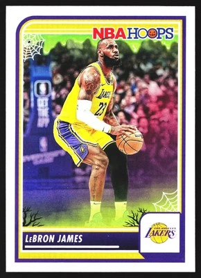 Tarjeta de la NBA LeBron James 2023-24 Hoops Haunted Hoops Los Angeles Lakers No.149 Foto 1 de 2