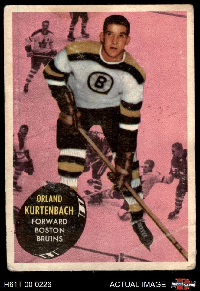 1961 Topps #15 Orland Kurtenbach Bruins RC 1 - POOR - Image 1 of 1